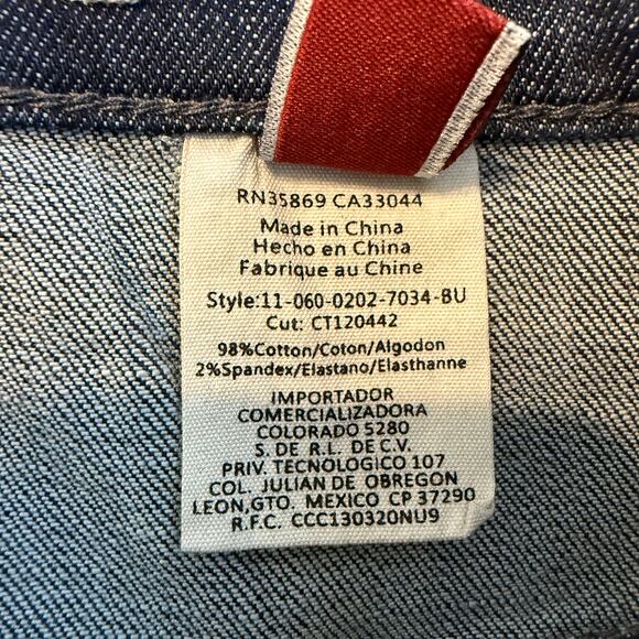 Stetson Women's Denim Blue Jean Mini Skirt Size 6 NEW - Picture 6 of 6